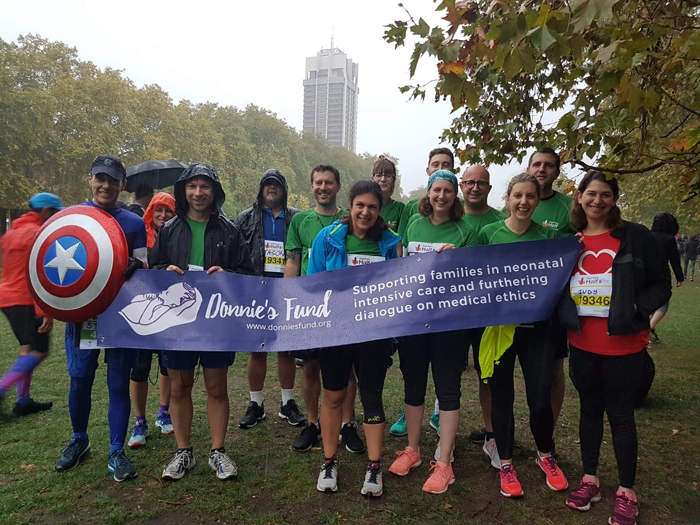 Team Donnie at the 2018 Royal Parks Half